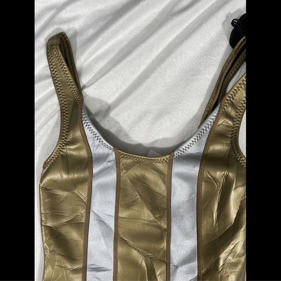 NWD Cynthia‎ Rowley Golden Stripe One Piece XS - Picture 4 of 12